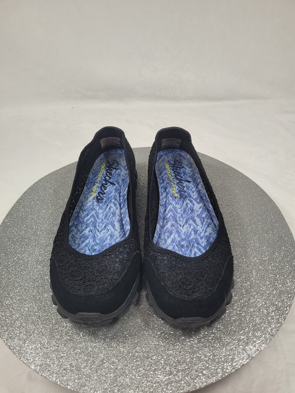 Skechers EZ Flex 2 Flighty Slip On Ballet Flats 22836 Lace Memory Foam Sz 8.5 - Picture 8 of 11